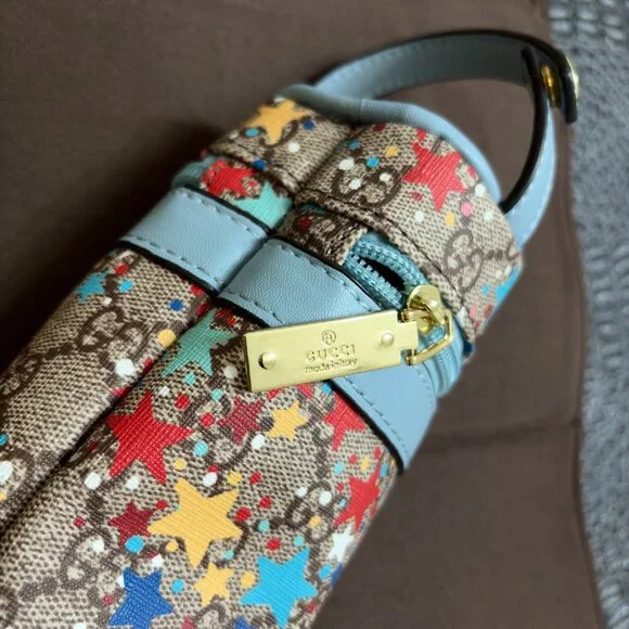 Gucci Monogram Canvas with Multicolored Stars - diaper mat and bottle holder